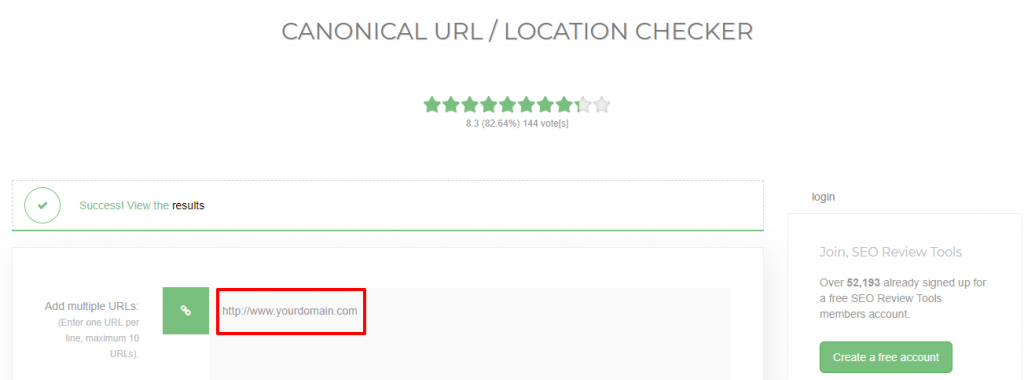 SEO Mator CANONICAL URL / LOCATION CHECKER